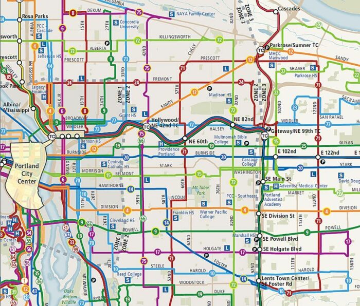PortlandRouteMap-thePowerOfGrids