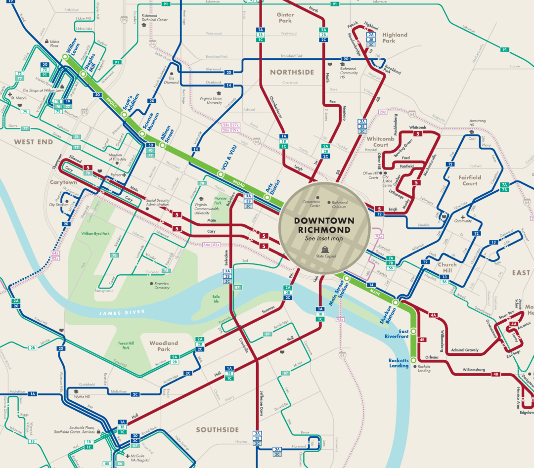 Early Positive News from Richmond, Virginia Redesign — Human Transit