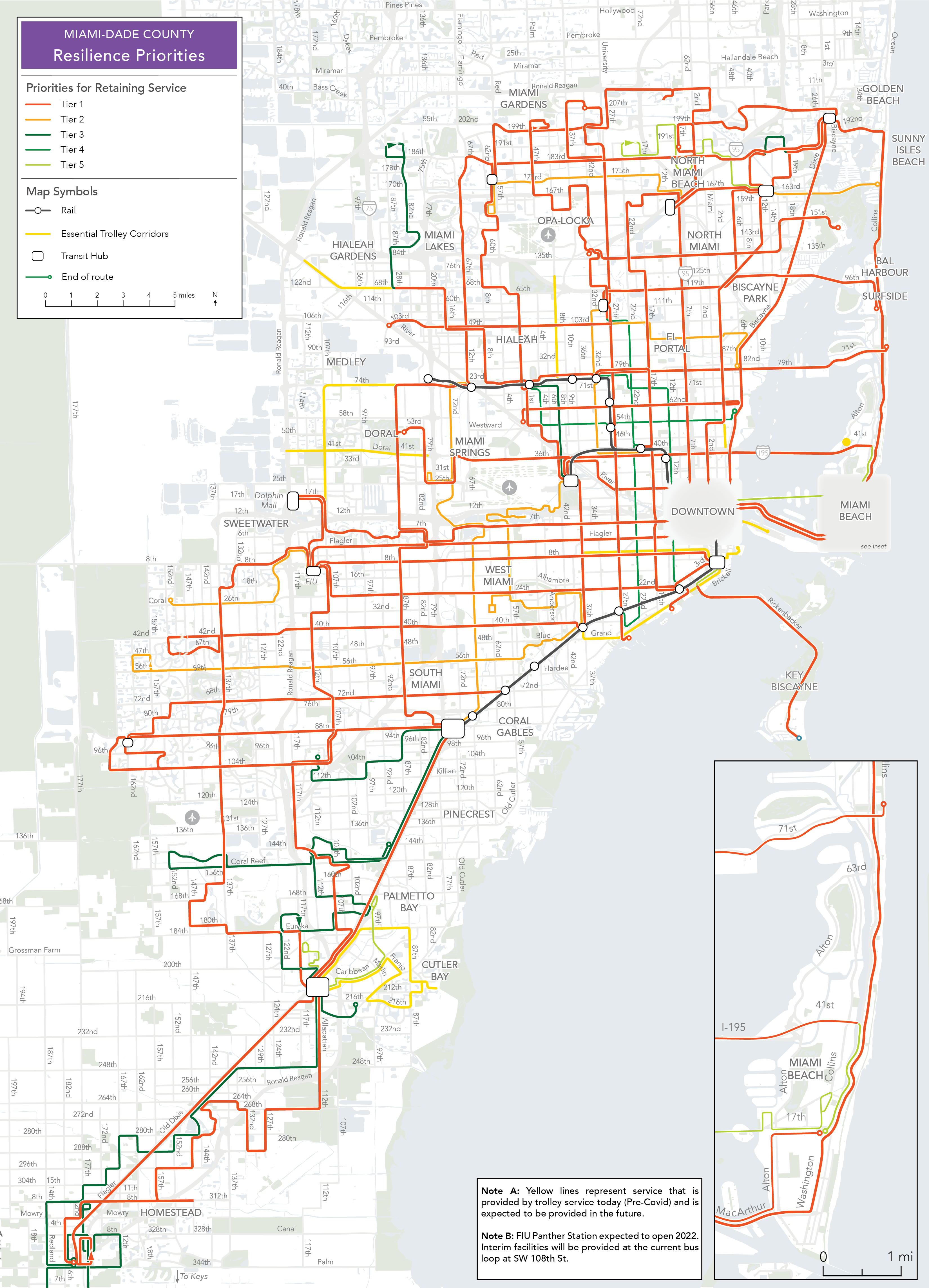 priority map - miami-dade county — human transit