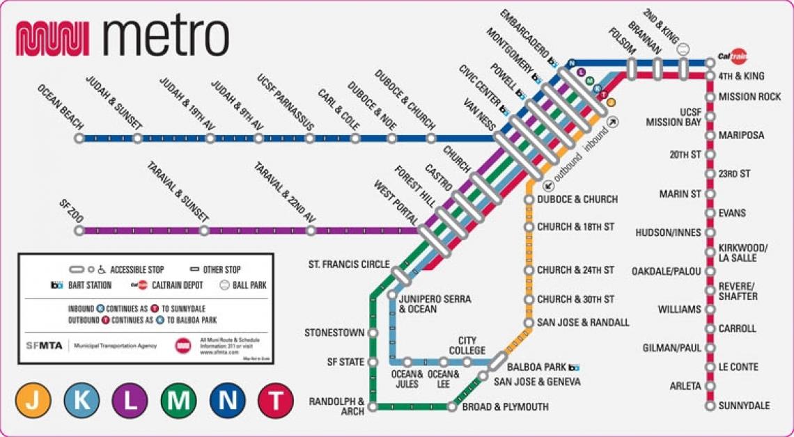 Sf Light Rail Map San Francisco: A Forbidden Fantasy Comes True — Human Transit